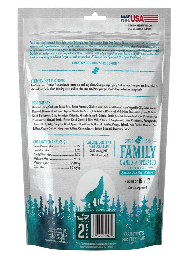 Triumph 2 Pack of Grain-Free Duck Jerky Bites Dog Treats, 20 Ounces Each2 - Image 3